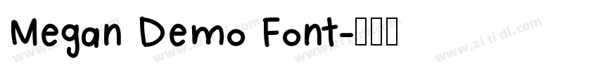 Megan Demo Font字体转换